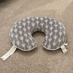 Boppy Gray and White Arrow Nursing Pillow